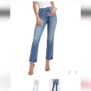 Good American Good Curve Straight Jeans  sz 25-- SEE VIDEO
